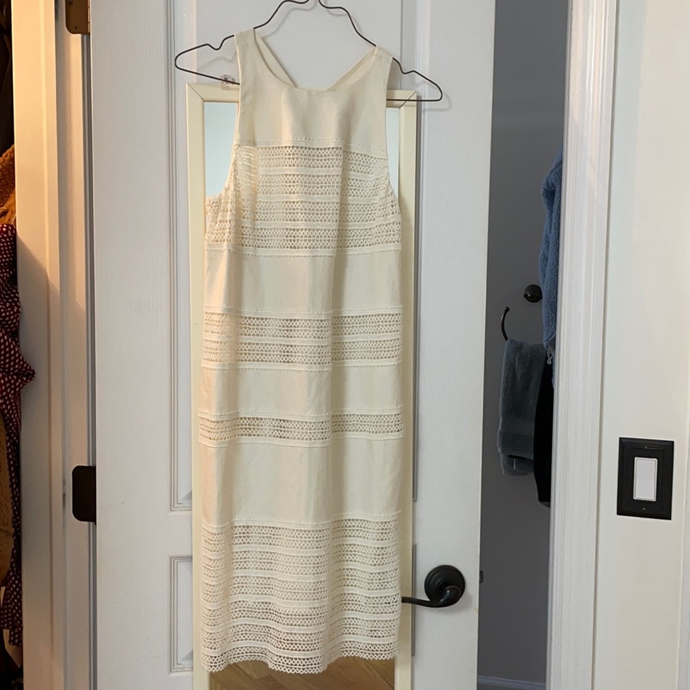 Loft sz 0 White summer dresss